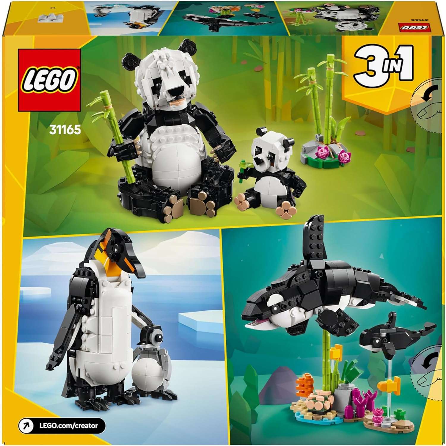 Конструктор LEGO Creator Семейство панд 626 дет. - фото 6