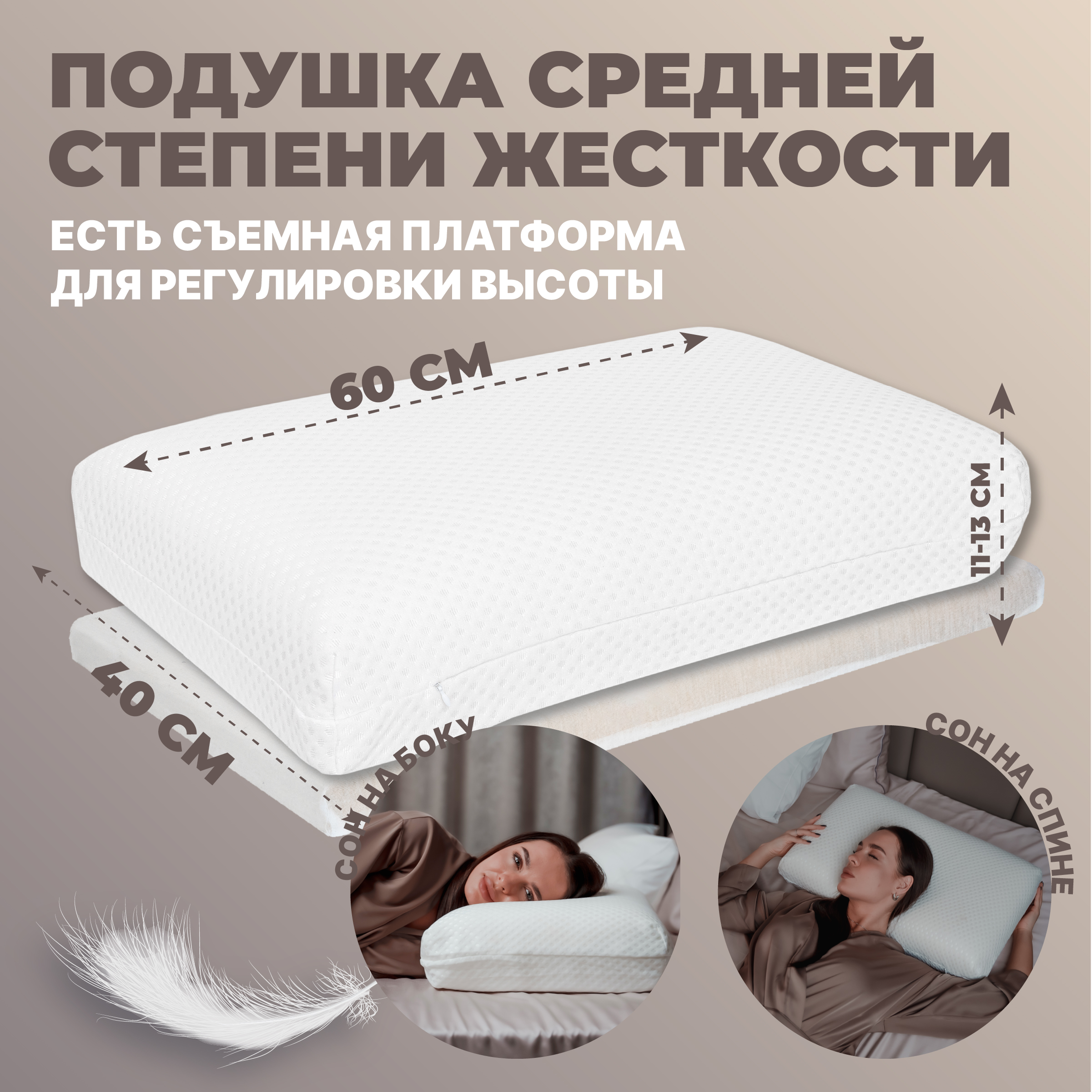 Подушка для сна анатомическая Mvita PLW 211 - фото 2