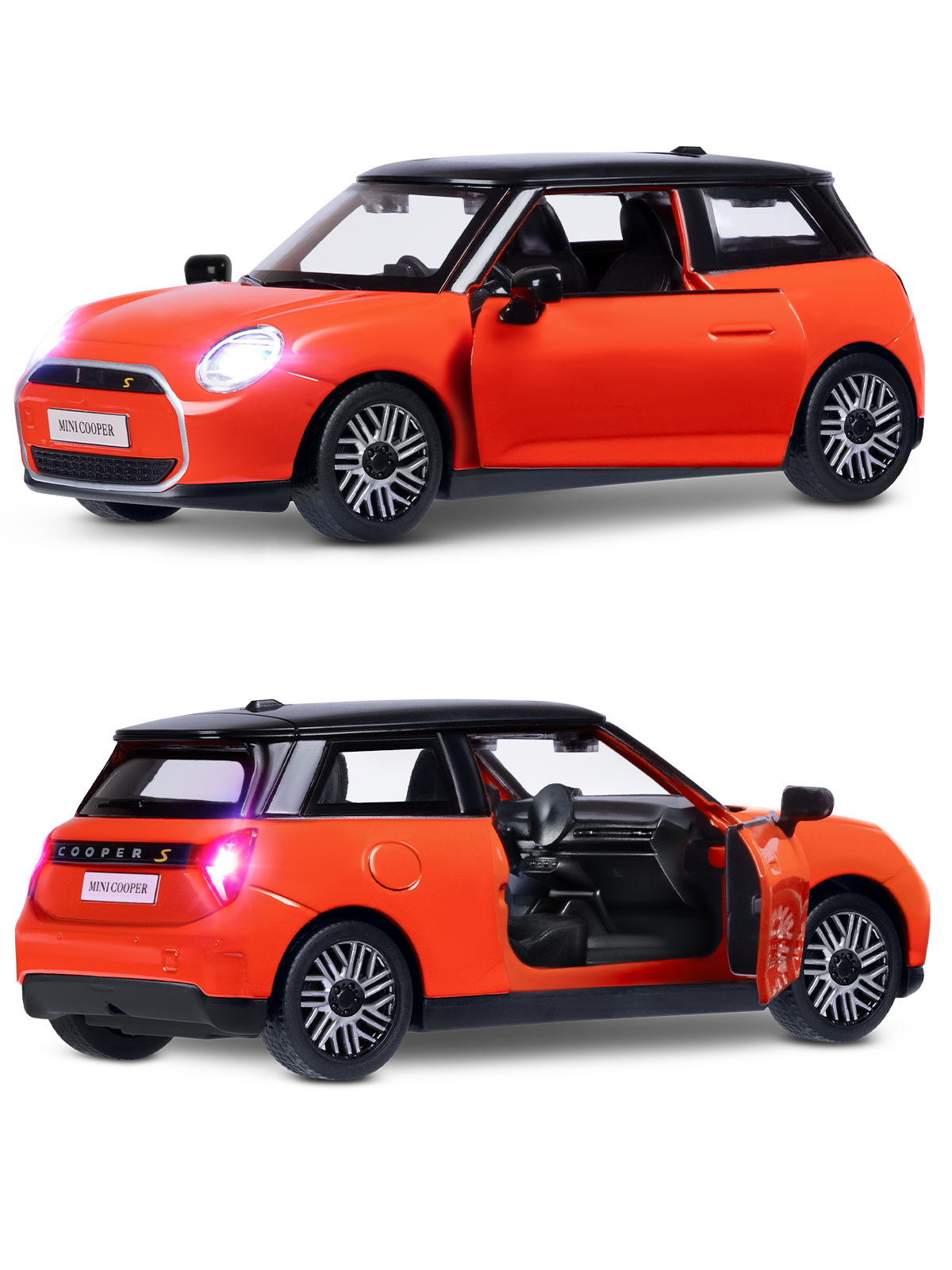 Автомобиль АВТОпанорама BMW Mini Cooper 1:28 JB1251756 - фото 16