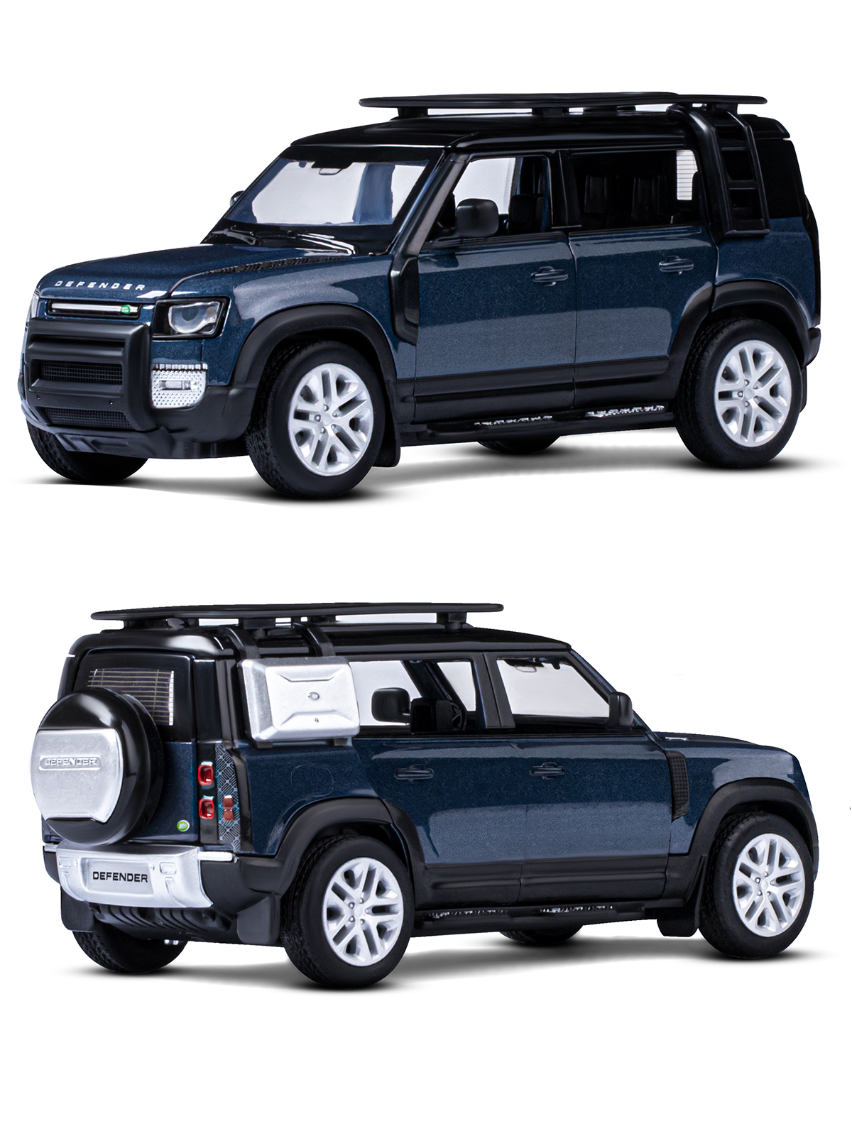 Внедорожник АВТОпанорама Land Rover Defender 110 1:32 JB1251534 - фото 7