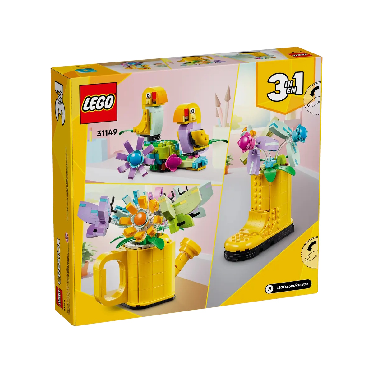 Конструктор LEGO Creator Цветы в лейке 420 дет. - фото 8