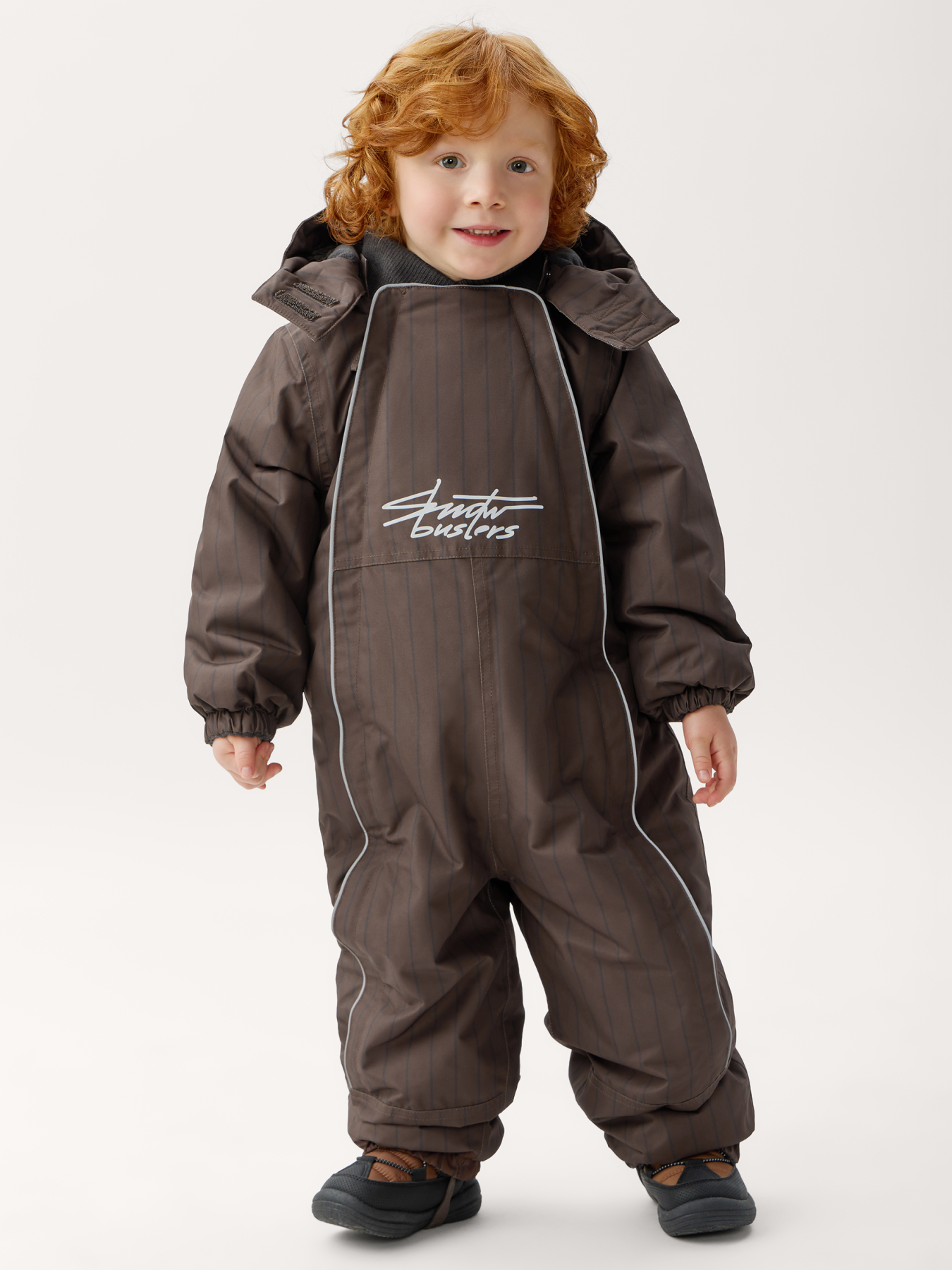 Комбинезон Happy Baby 89114-1_chocolate(striped) - фото 1
