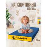 Мат Perfetto Sport № 1 (100х50х10 см) сине-жёлтый