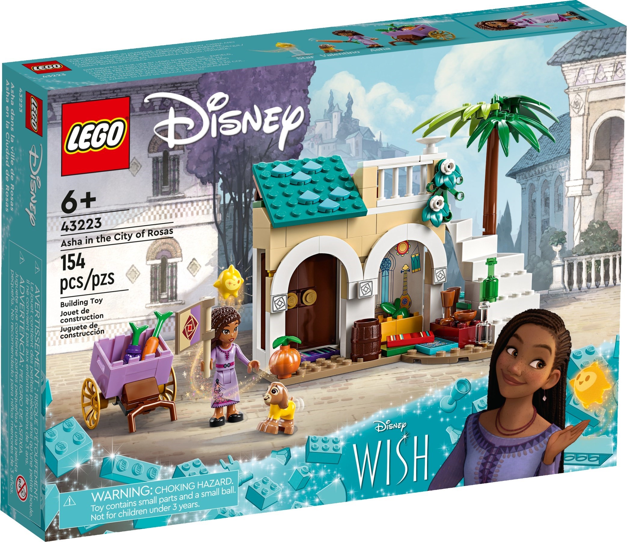 Изображение товара LEGO Disney Princess Аша в городе Росас 43223, 62 детали, подарок детям от 6 лет