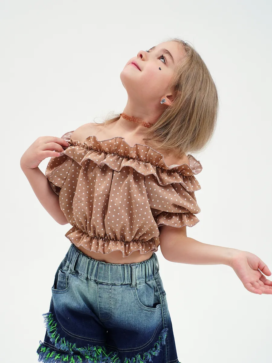 Топ RuStyle Топ-рюшк-гор-беж - фото 4