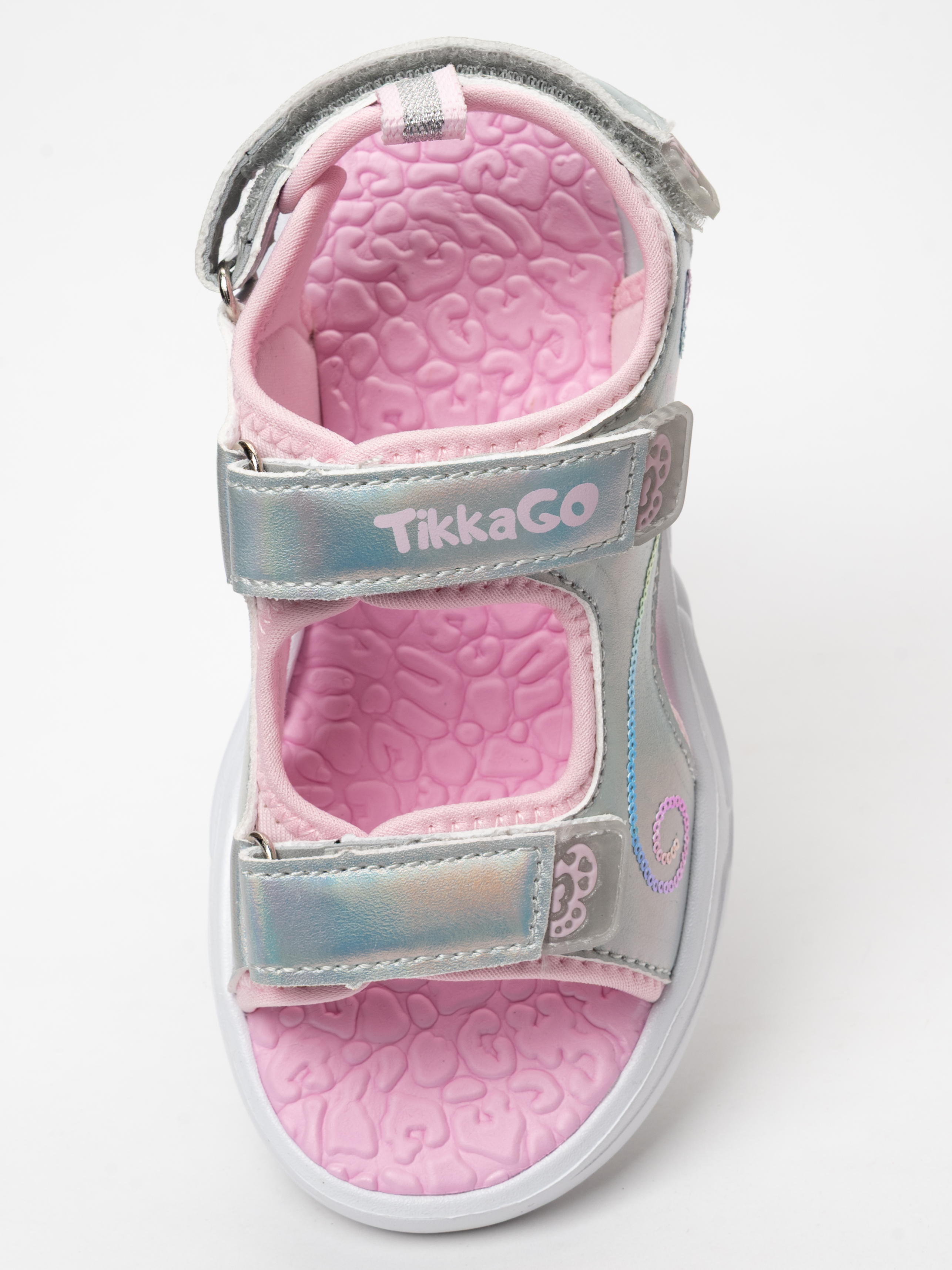 Сандалии TikkaGo 3D33_11260_silver-pink - фото 6