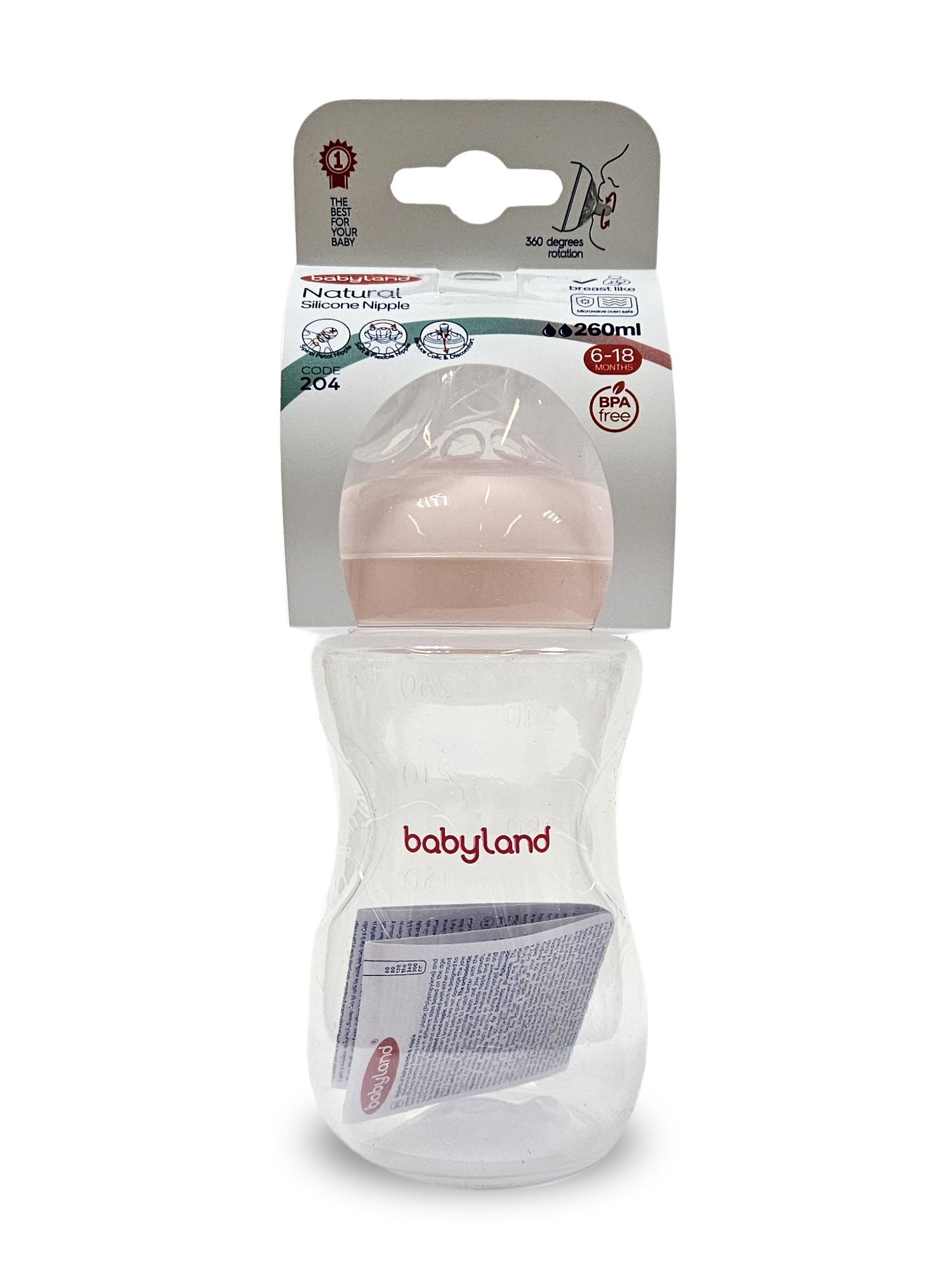 Бутылочка Baby Land Natural 260 мл - фото 5