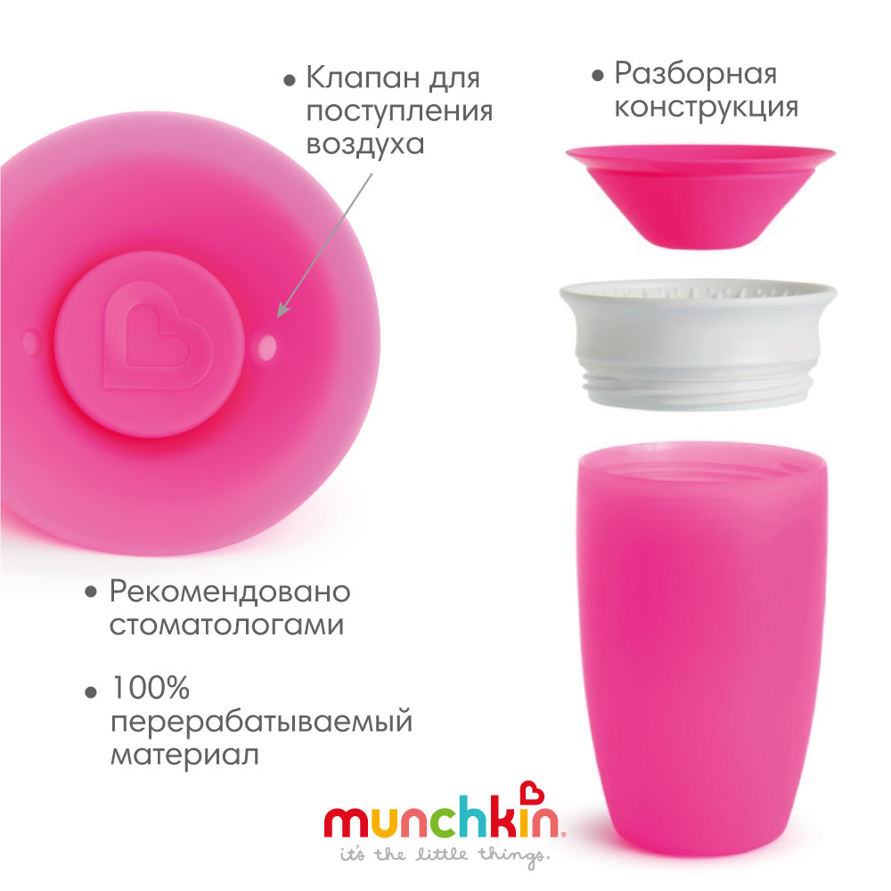Поильник Munchkin 296 мл в ассортименте - фото 5