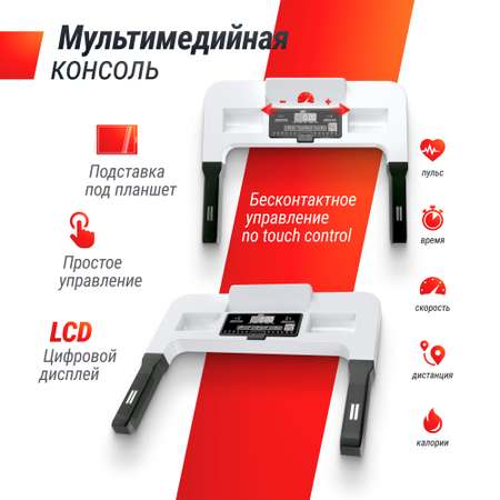 Беговая дорожка UNIX Fit ST-440N White 1.75 л.с. до 110 кг 0.8 - 12 км/ч угол наклона 0-12%