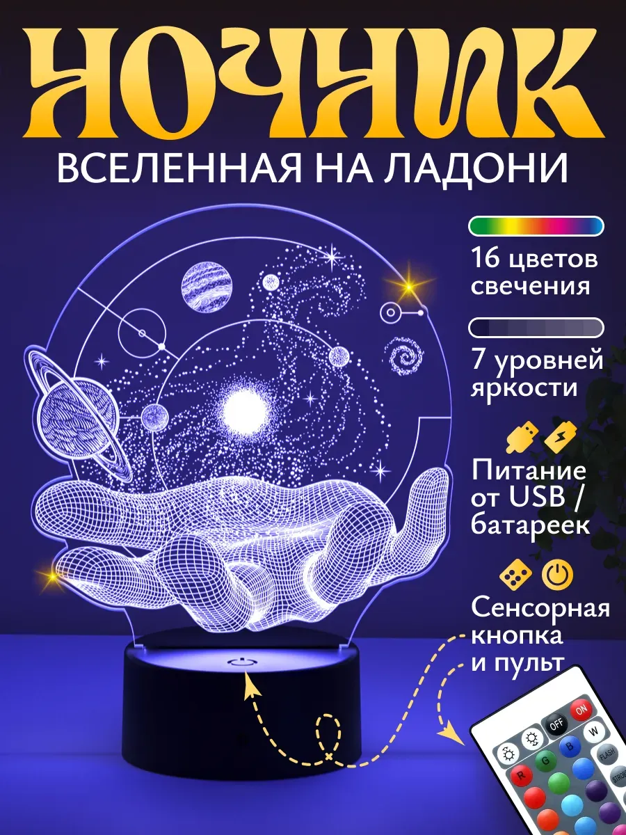 Ночник Светофей Вселенная на ладони - фото 1