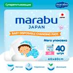 Пелёнки одноразовые MARABU 60х60 см 4 упак. 10 шт.