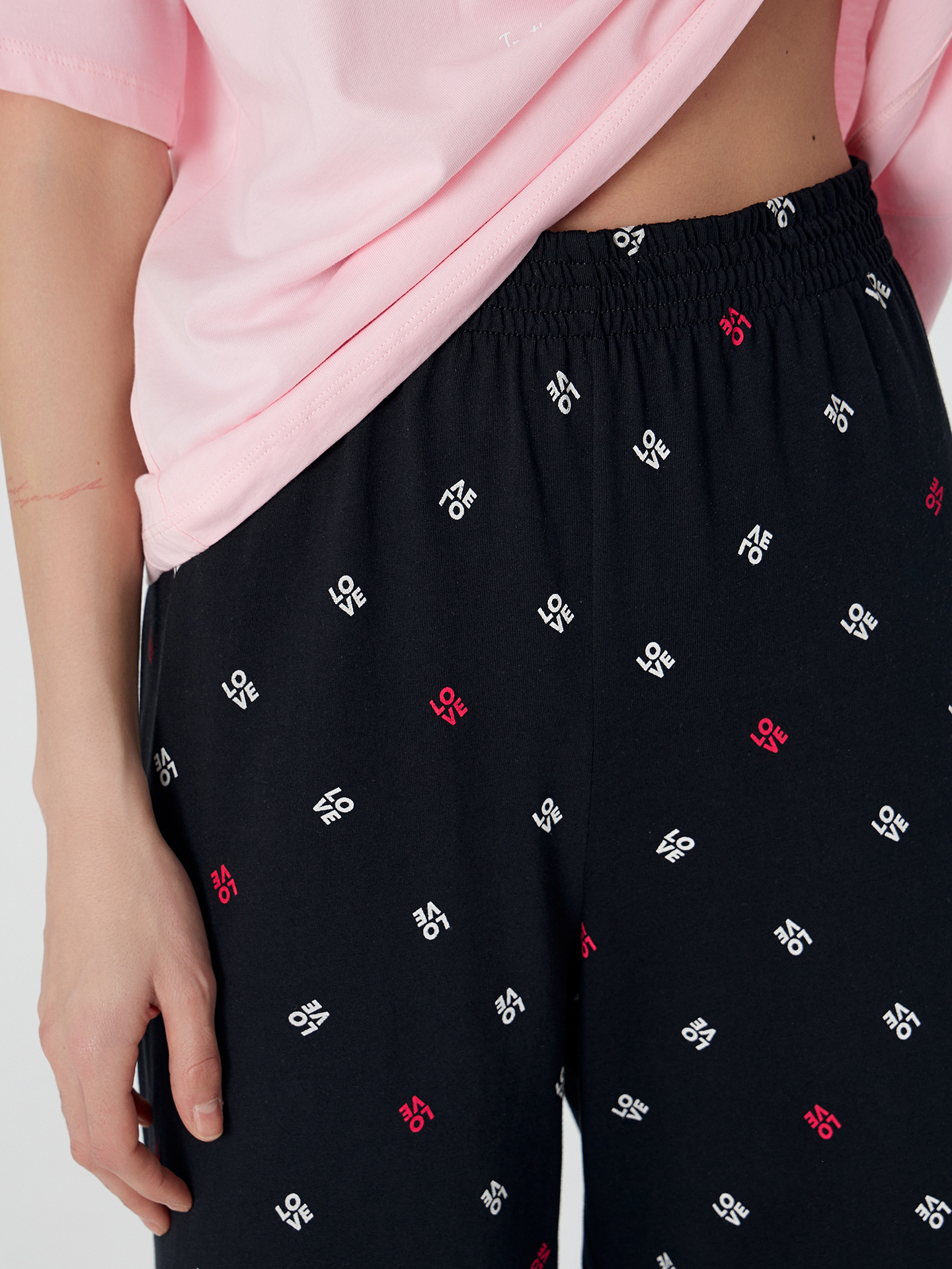 Пижама Mark Formelle (Марк Формэль) 592600/розовая сказка +текст на черном - фото 6