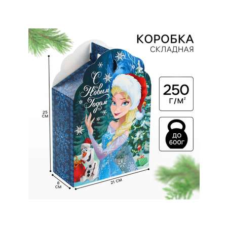 Коробка складная, новогодняя Disney \"С Новым годом\", 17 х 25 х 8 см