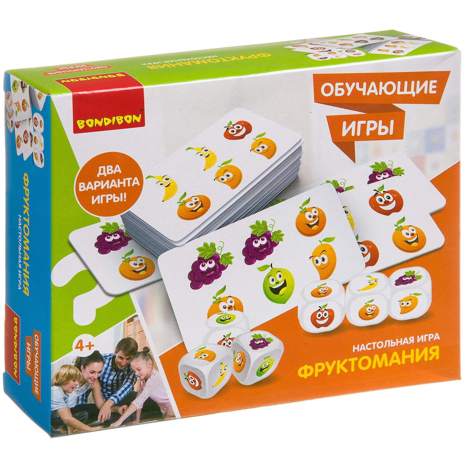 Настольная игра Bondibon с кубиками Фруктомания - фото 3