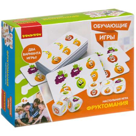Настольная игра Bondibon с кубиками Фруктомания