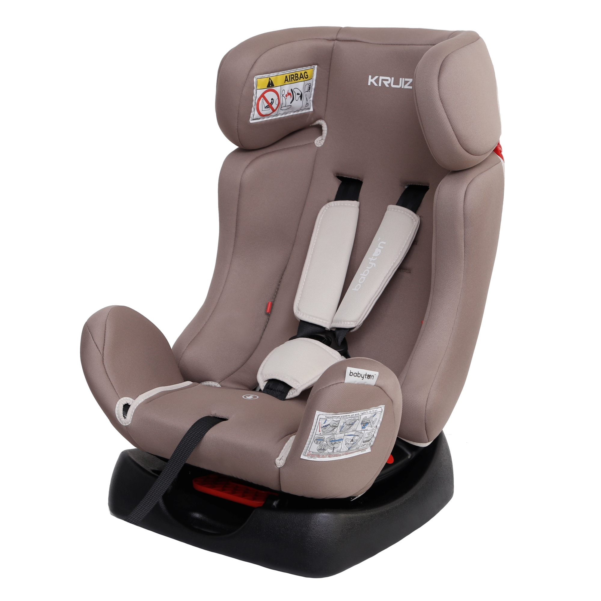 Автокресло Babyton Kruiz Mokko 0+/1/2 (0-25 кг) бежевый - фото 16
