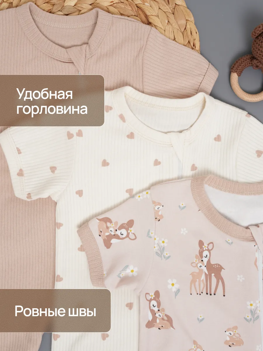 Комбинезон 3 шт Супер Пупс нбр/3пр/псчн/молн/леснаясказка - фото 8