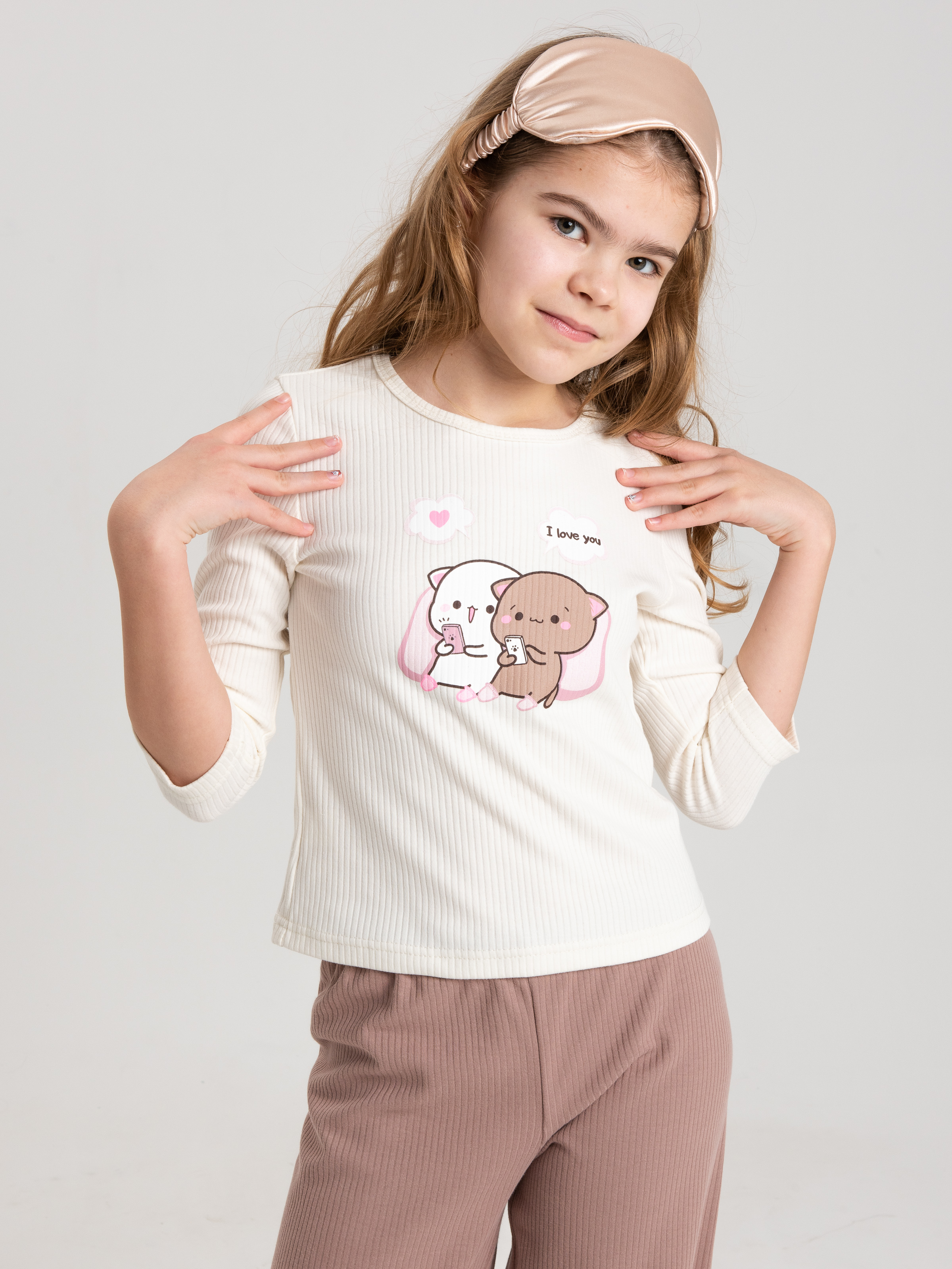 Пижама MiloTa КДЛ08/коричневый - фото 3