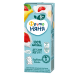 Йогурт ФрутоНяня питьевой с клубникой и бананом 2,5% 2,0 л с 8 месяцев
