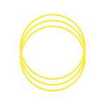 Активная игра Karolinatoys Обруч желтый 3 шт.