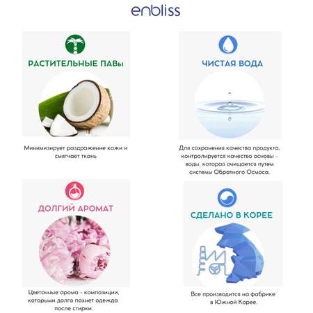 Жидкое средство для стирки Enbliss 1.2 л