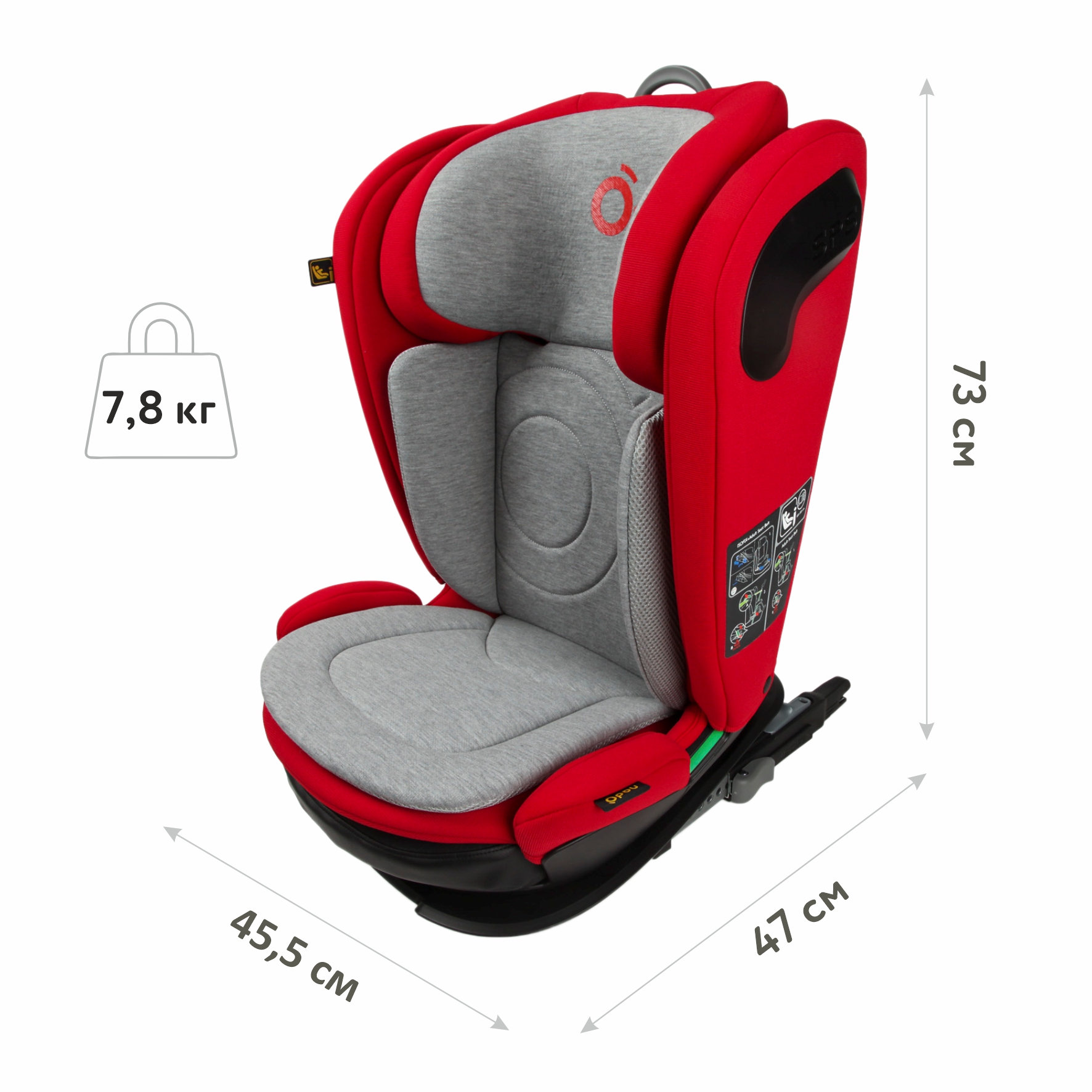 Автокресло nado Garnet red Isofix 2/3 (15-36 кг) - фото 8