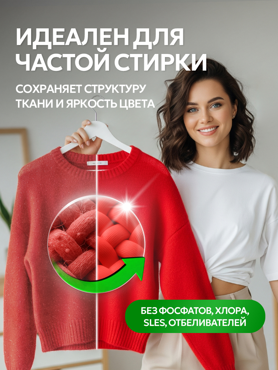 Гель для стирки SEPTIVIT Маракуйя для цветных тканей, 5л - фото 4