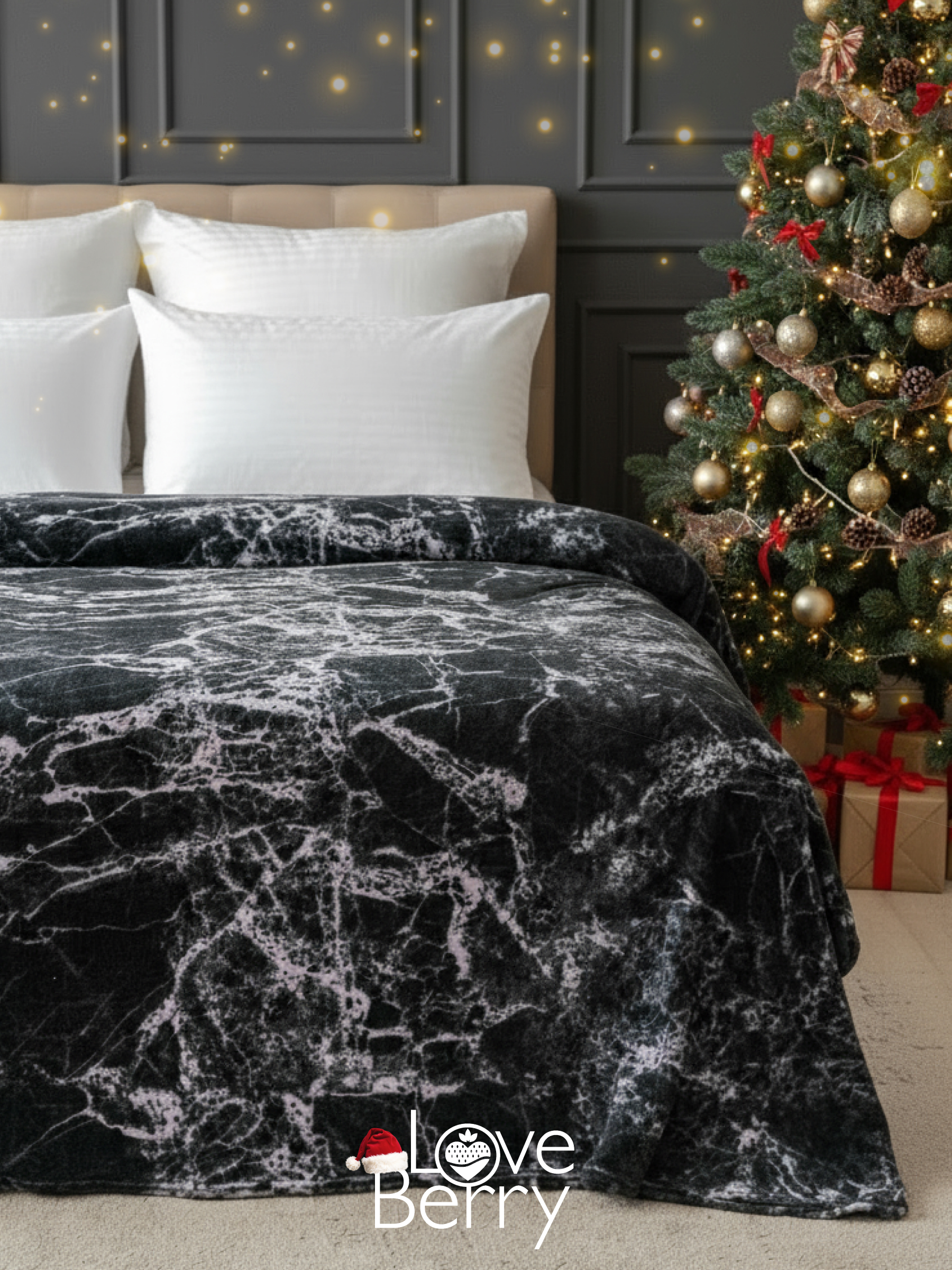 Плед LOVEBERRY Петра 200 x 220 см велсофт - фото 2