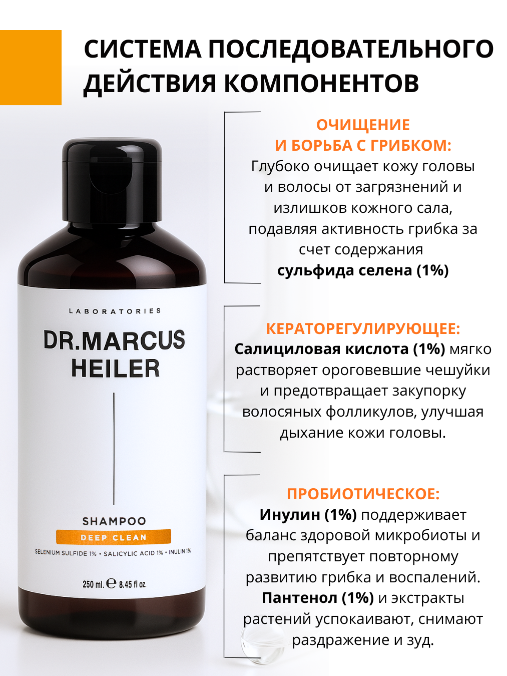 Шампунь DR. MARCUS HEILER 250 мл - фото 3