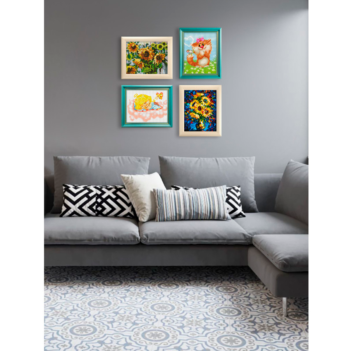 Алмазная мозаика Белоснежка Ночные подсолнухи - фото 7