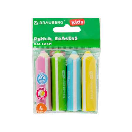 Ластик Brauberg 4 шт.