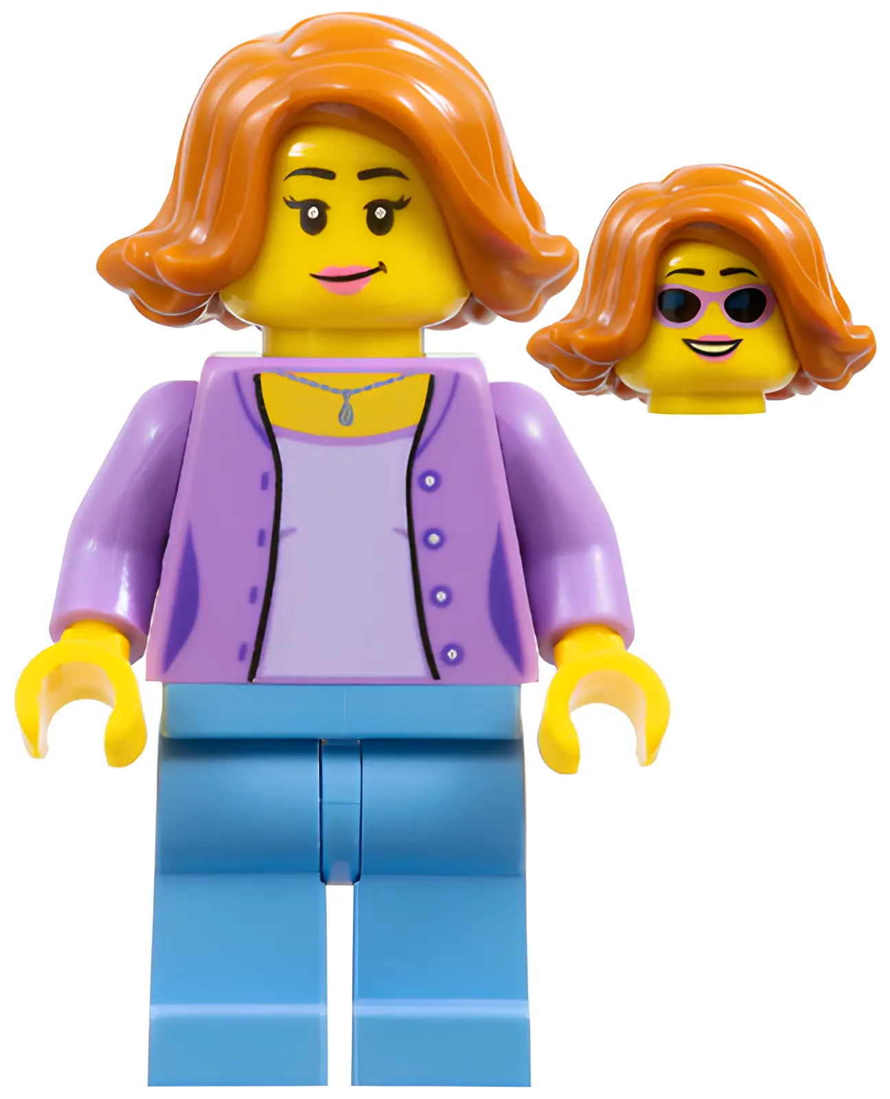 Изображение товара Фигурка LEGO Medium Lavender Jacket в лавандовой одежде и короткими волосами Изображение товара Фигурка LEGO Medium Lavender Jacket в лавандовой одежде и короткими волосами