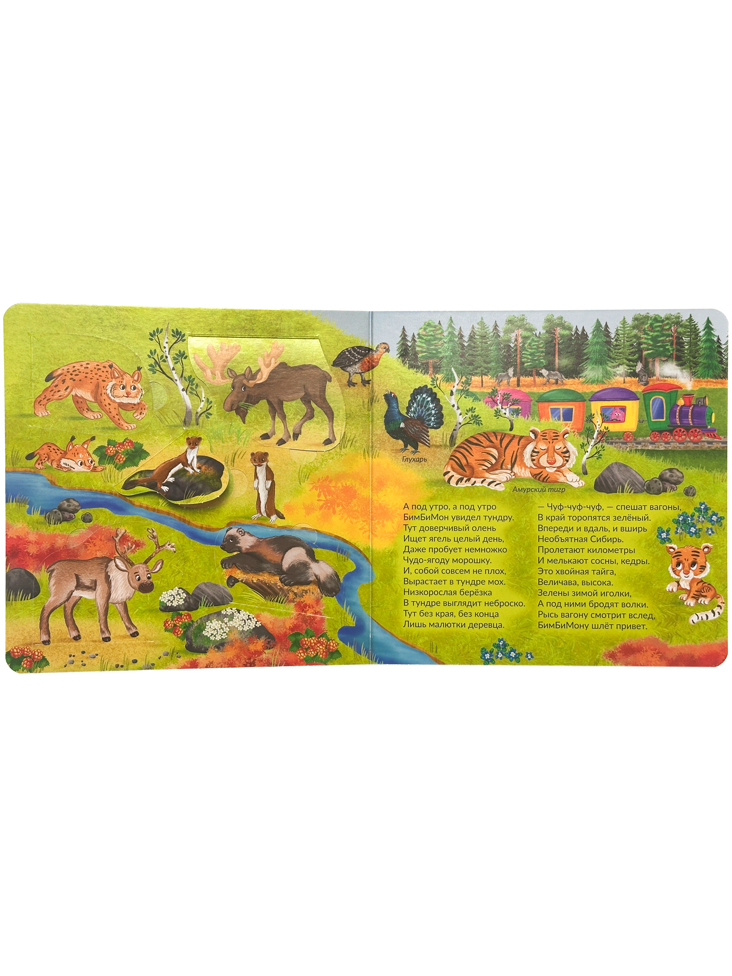 Детская книга БимБиМон для малышей с окошками Виммельбух про животных - фото 8