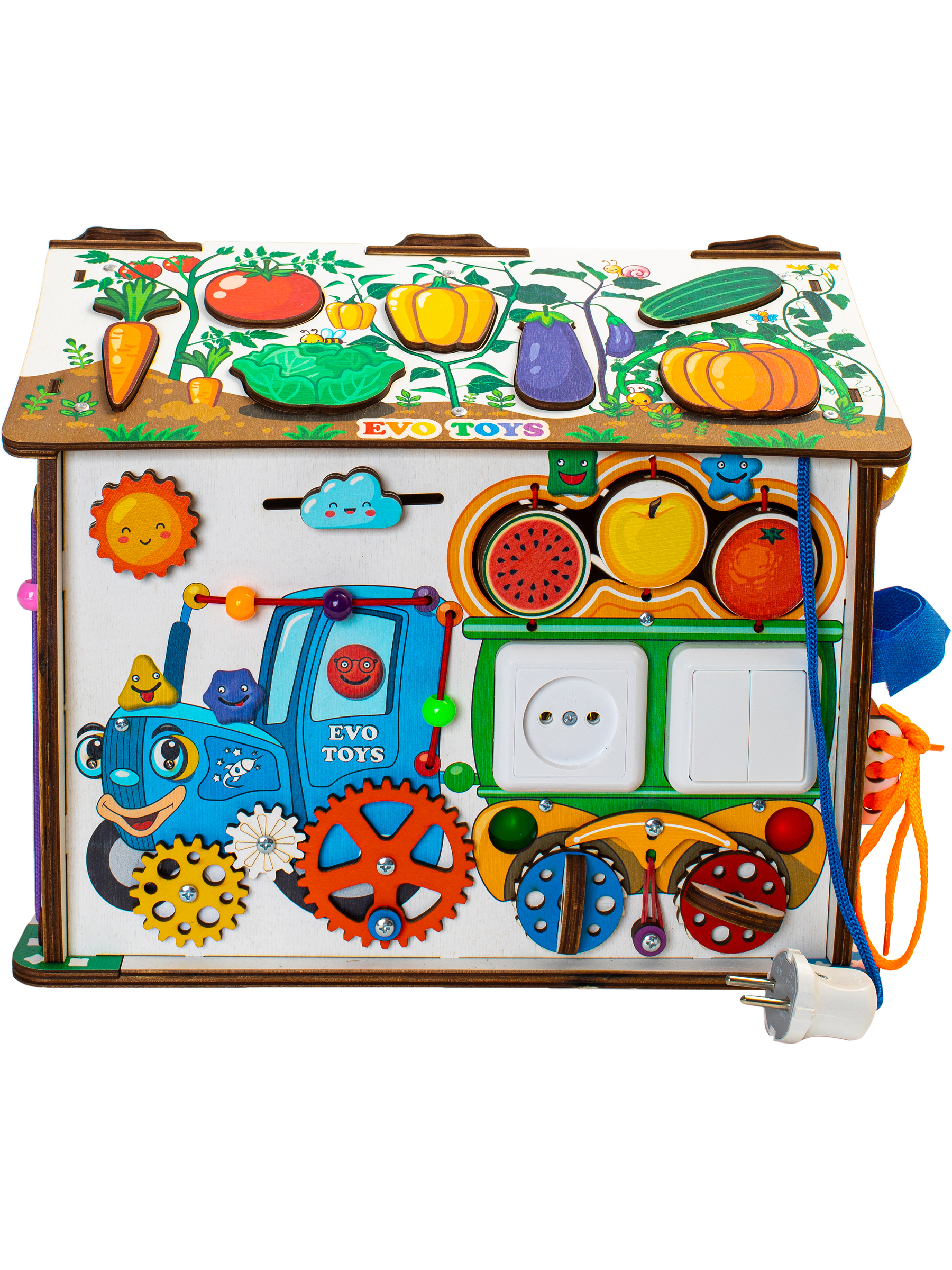 Игрушка Evotoys бизиборд Смайлики - фото 25