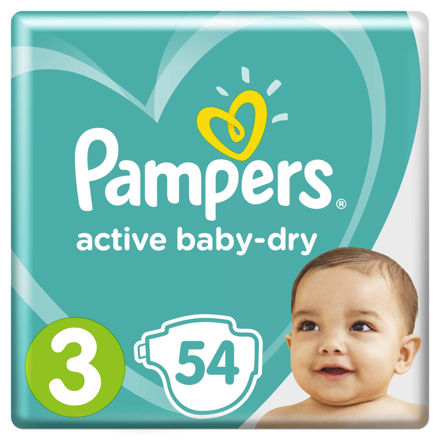Подгузники Pampers Active Baby-Dry 3 (6-10 кг) 54 шт. - фото 1