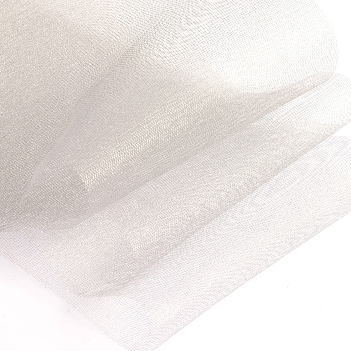 Фатин в шпульках блестящий TBY средней жесткости ширина 150 мм уп.22.86м серый - фото 4