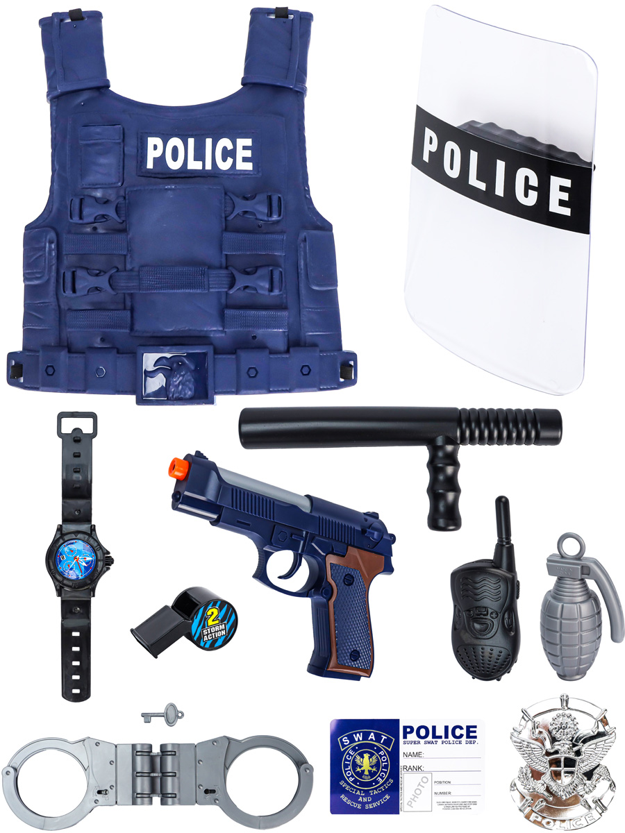 Игрушка Рыжий кот Полицейский 11 предм. - фото 1