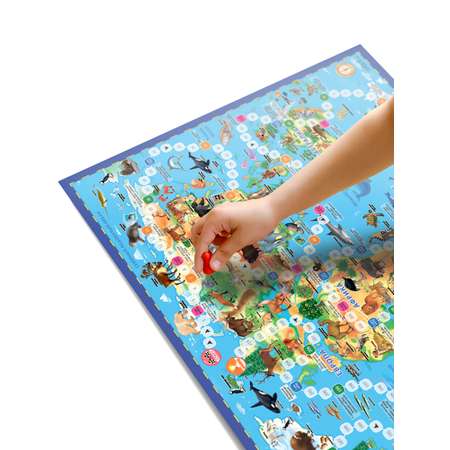 Игра-ходилка ГЕОДОМ с фишками Животный мир Земли