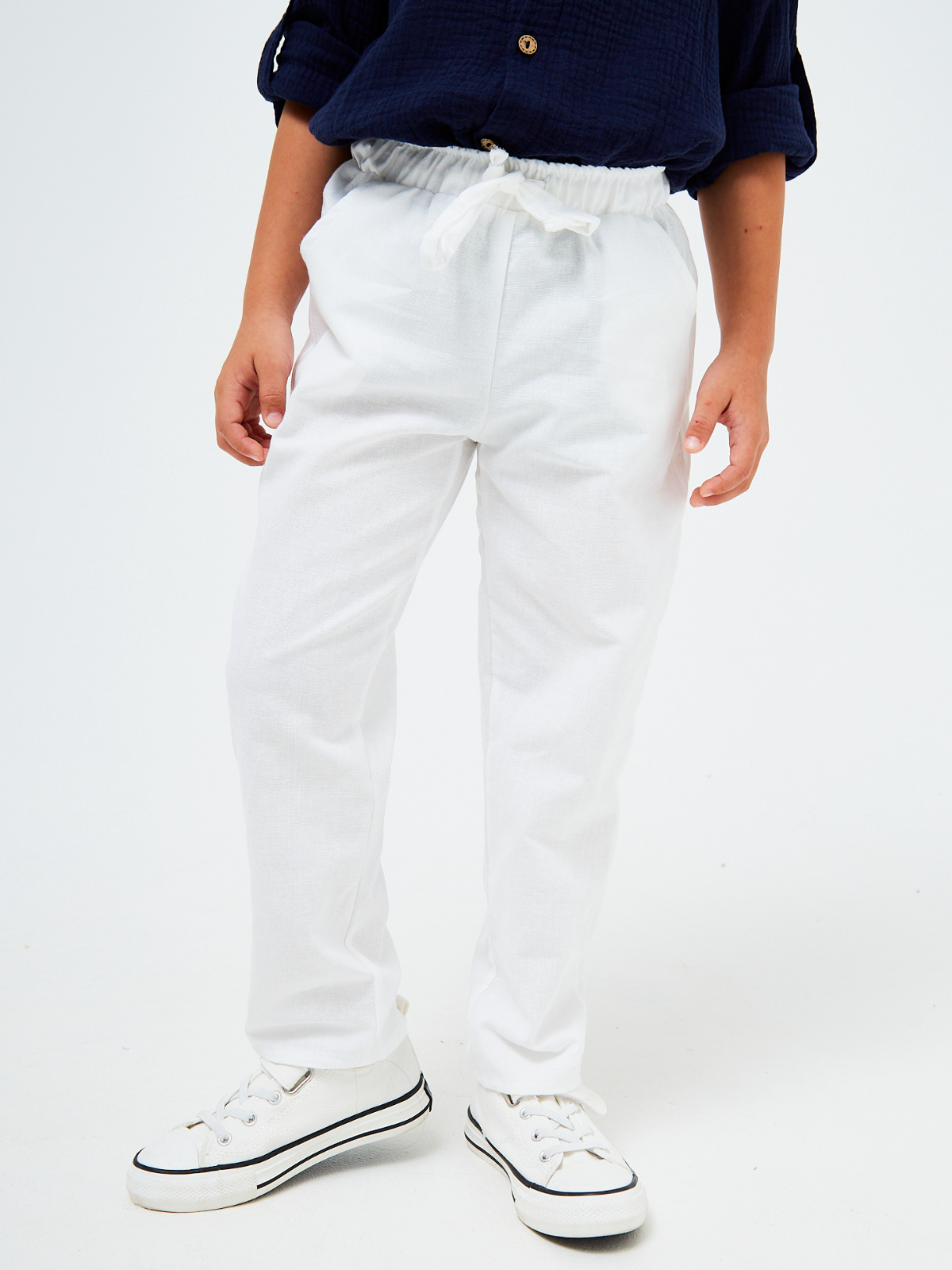 Брюки MOUN Брюки_лен_белые - фото 5