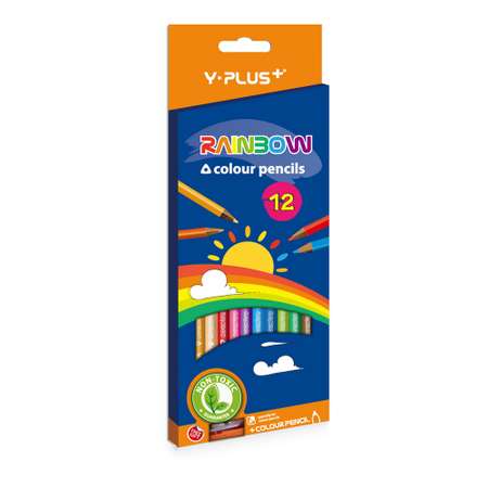 Карандаши цветные Y-plus 12 шт.