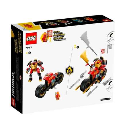 Конструктор LEGO NINJAGO Робот-гонщик ЭВО Кая блочный