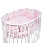 Комплект в овальную кроватку Sweet Baby Colori 5предметов Rosa Розовый