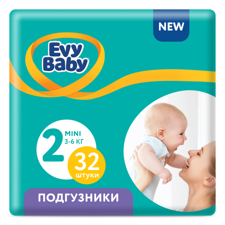 Подгузники Evy Baby S 32 шт.