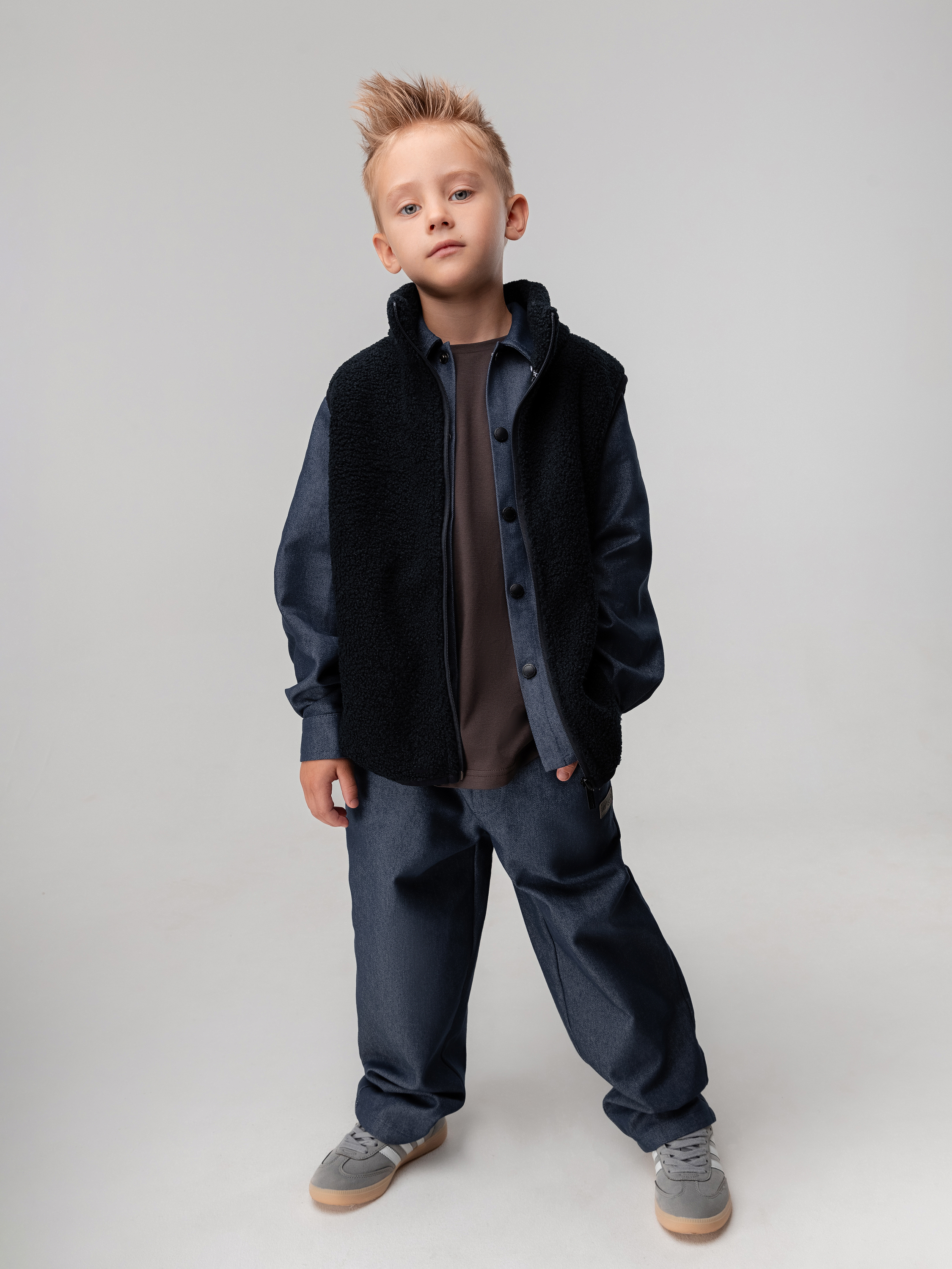 Жилет Bodo 14-86MU_темно-синий - фото 4