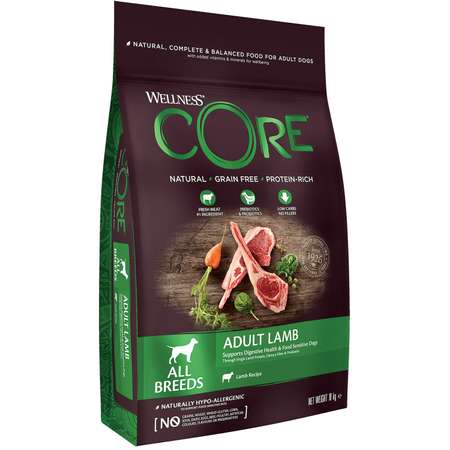 Корм для собак Wellness CORE взрослых всех пород ягненок 10кг