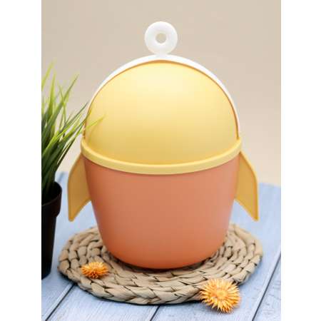Контейнер для мусора iLikeGift Rocket orange настольный