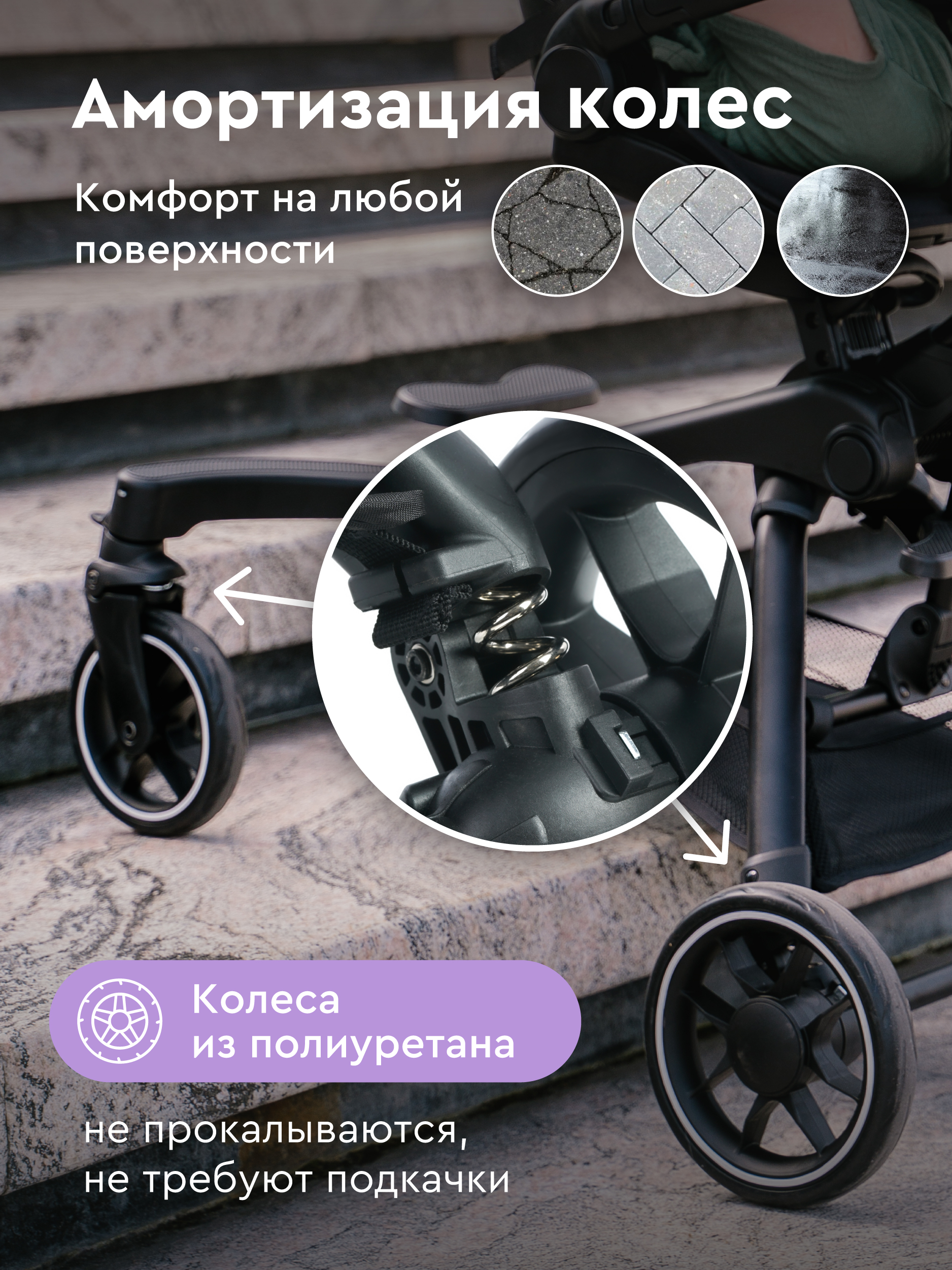 Коляска прогулочная BabyRox GO зеленый - фото 5