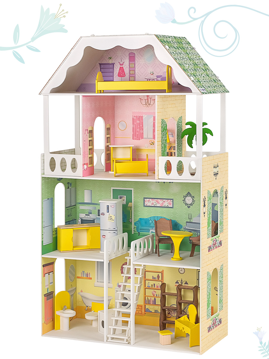 Домик для кукол PAREMO с мебелью PD318-01 - фото 11