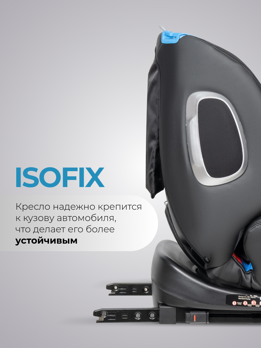 Автокресло Farfello YB102A Isofix 0+/1/2/3 (0-36 кг) черный - фото 3