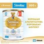 Молочко Similac Голд 4 800г с 18месяцев